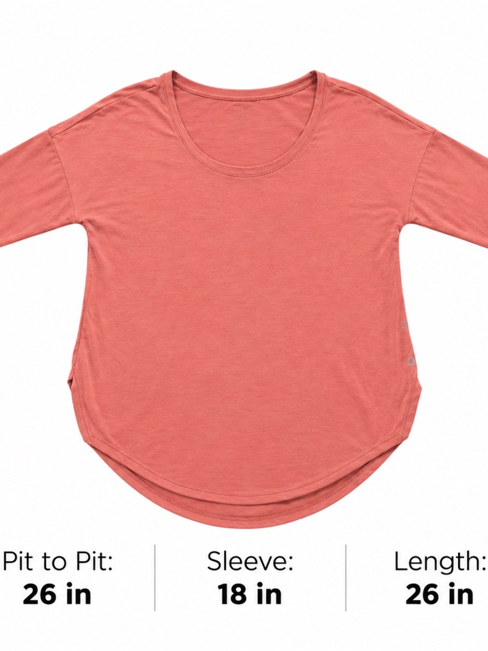 GapFit Breathe Coral Pink Long Sleeve Activewear Top Women’s Medium